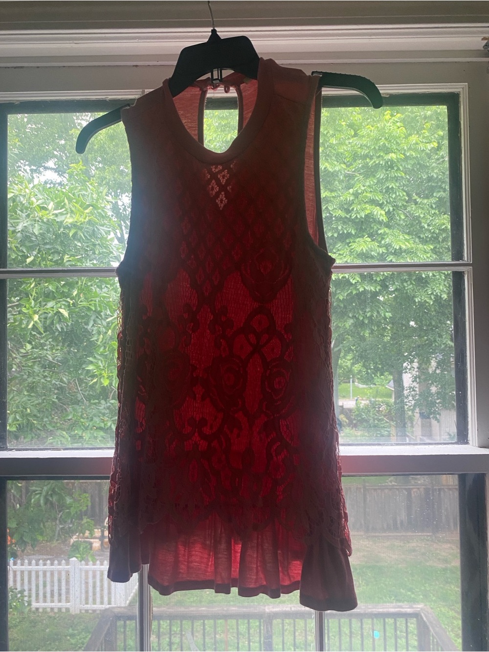 Lace mauve top